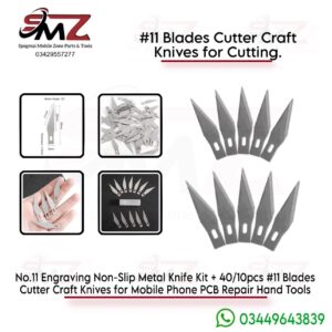 No. 11 Engraving Non-Slip Metal Knife Kit (10pcs in 1 packet)