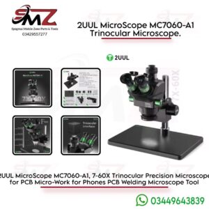 2UUL MC7060-A1 trinocular stereo microscope.