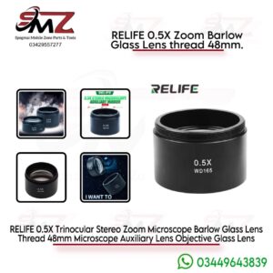RELIFE 0.5x lens BARLOW GLASS THREAD 48MM.