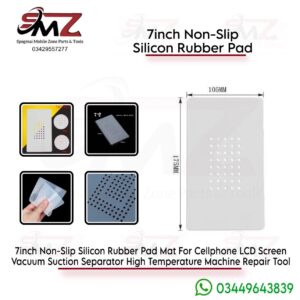 7-inch Non-Slip Silicon Rubber Pad Mat.