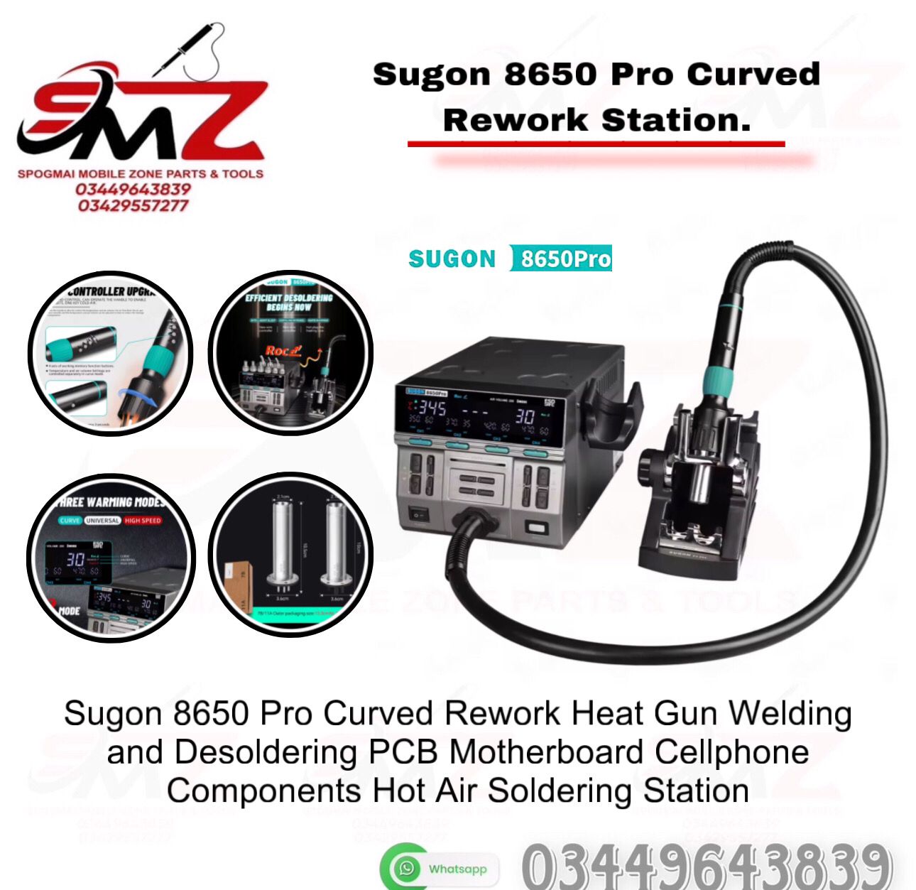 SUGON 8650 pro curved rework station.
