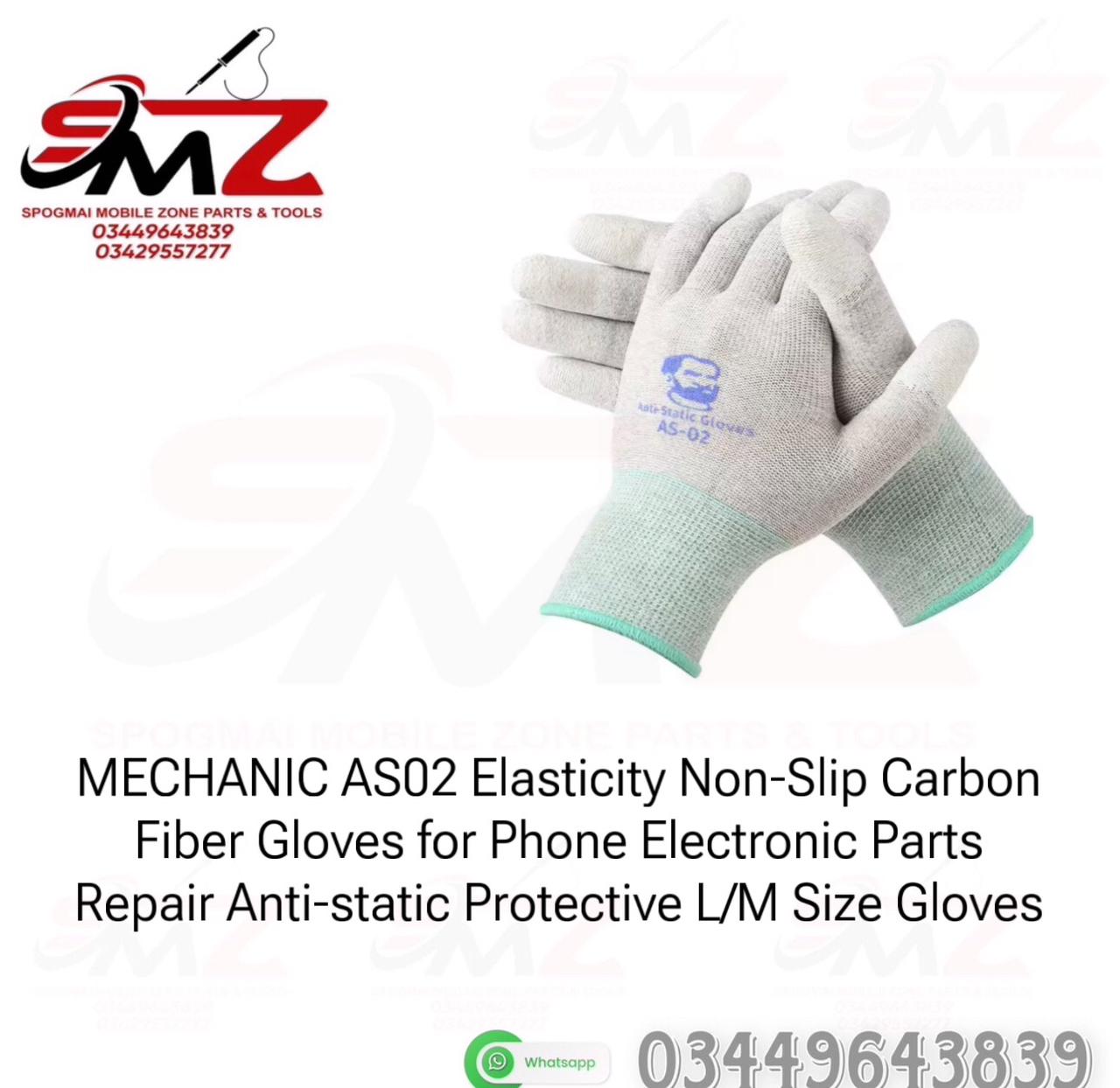 MECHANIC AS02 Gloves anti-static (ESD) protective work gloves.