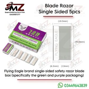 Blade Razor 5-pack of Flying Eagle Single Sided Razor Blades.