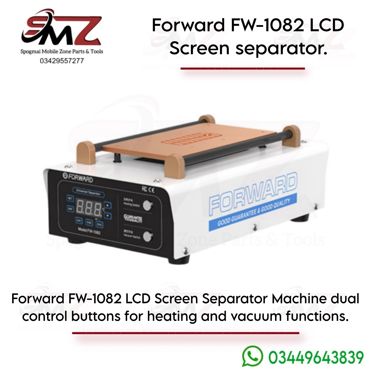 New Forward FW-1082 LCD Screen Separator Machine.