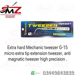Mechanic G-15 Extra Hard High Precision Curved Tweezer.