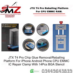 JTX T4 Pro Universal Chips Glue Removal and Reballing Platform Set.