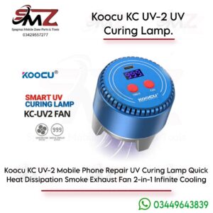 Koocu KC UV-2 UV curing lamp and smoke exhaust fan .