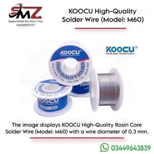 KOOCU High-Quality Rosin Core Solder Wire (Model: M60).