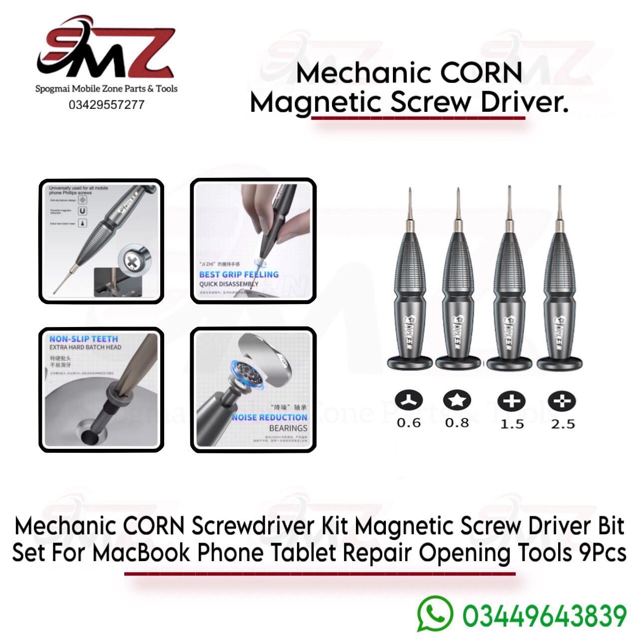 Mechanic CORN 4-in-1 Screwdriver Set.