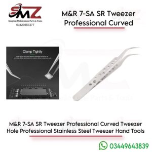 M&R 7-SA SR Professional Curved Tweezer.