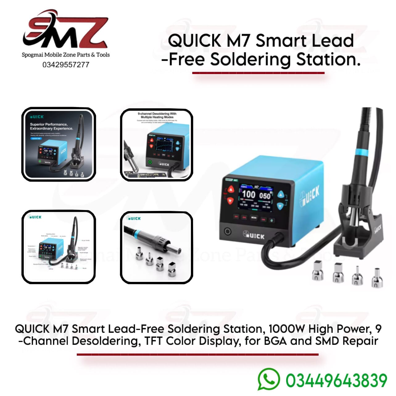 QUICK M7 smart lead free soldering station.