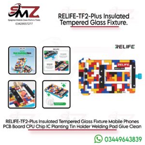 RELIFE TF2 Plus heat-insulating tempered glass PCB fixture.