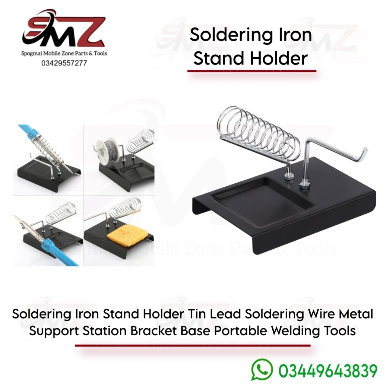Soldering iron stand holder.