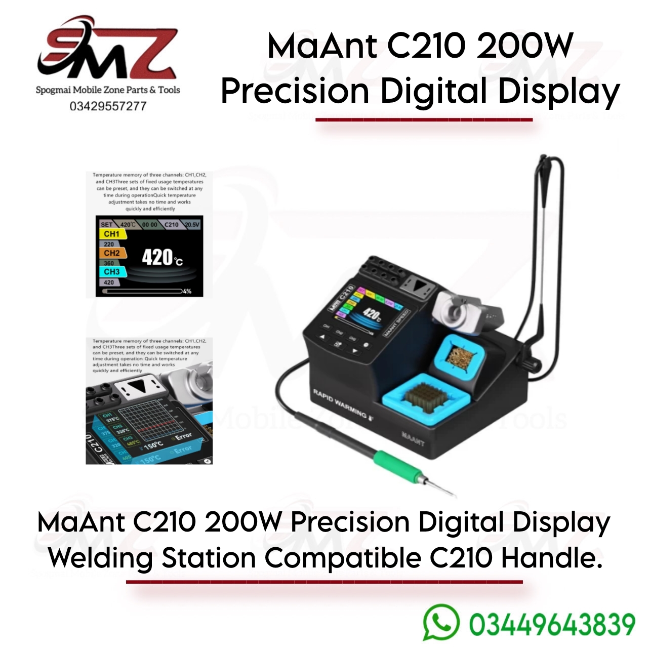 MaAnt C210 200W Intelligent Digital Soldering Station.
