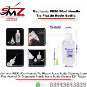 Mechanic MC-PE50 50ml anti-static plastic liquid dispenser bottle.