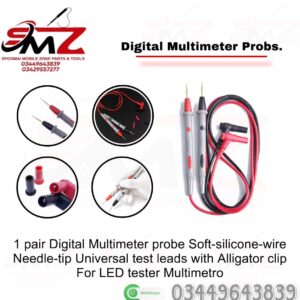 Pair of Sharp universal digital multimeter probe test leads.