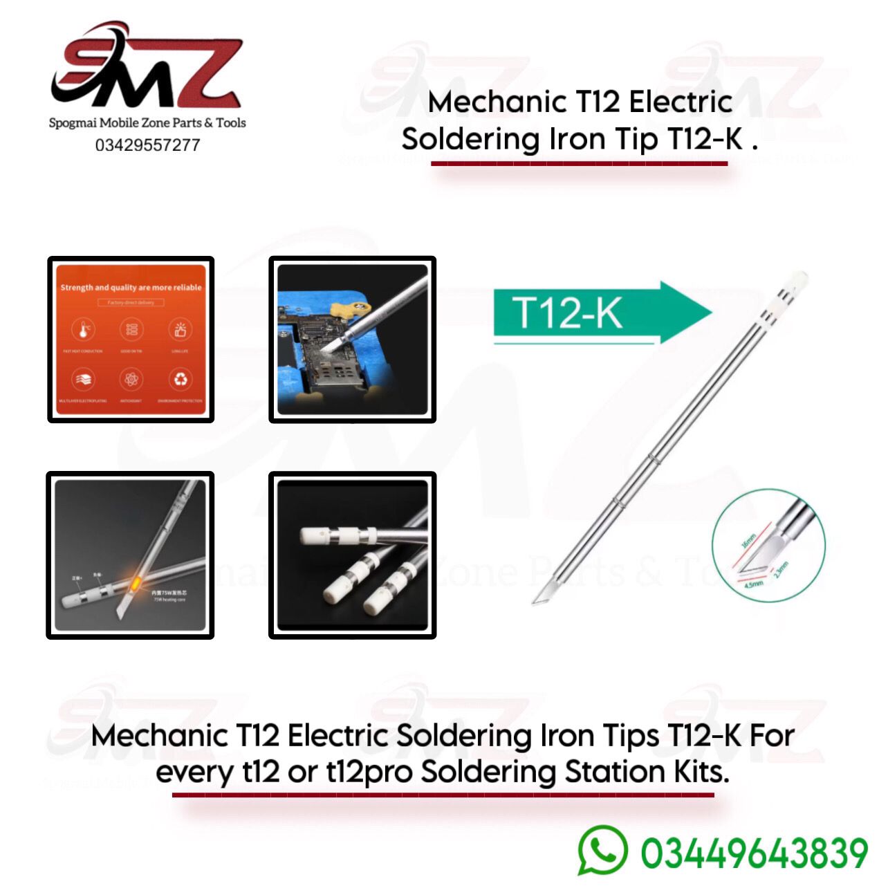 MECHANIC T12-sk soldering iron tip.