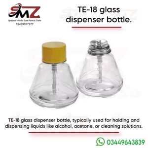 TE-18 glass dispenser bottle.