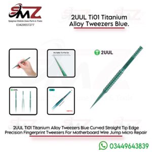 2UUL Ti01 titanium alloy tweezers blue.