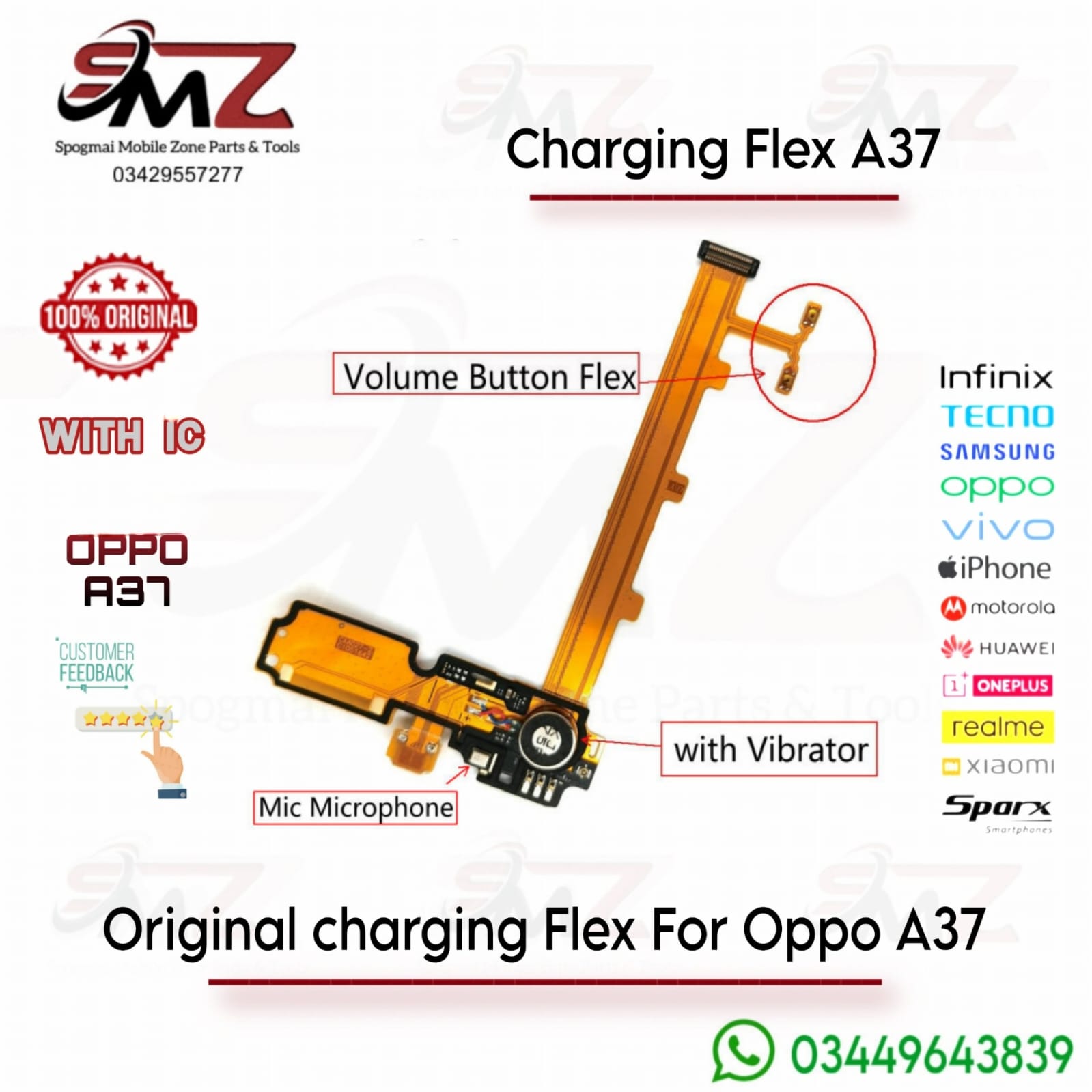 OPPO A37 charging flex