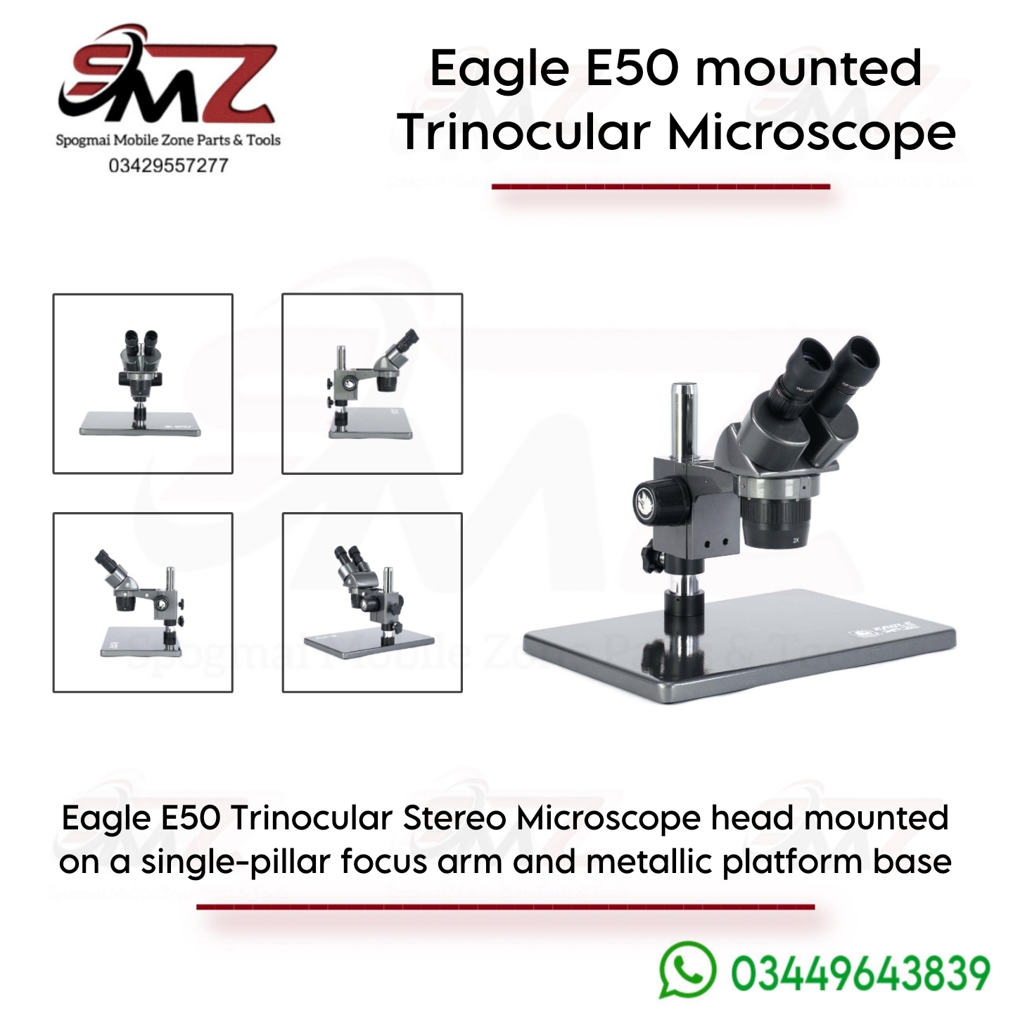 Eagle E50 Trinocular Stereo Microscope