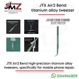 JTX tweezer Air2 Titanium Alloy Curved-Tip Tweezers.