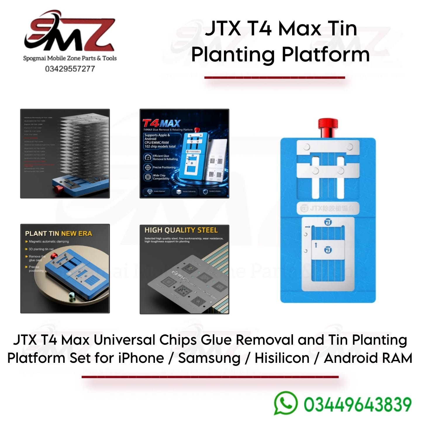 JTX T4 Max 2-in-1 universal chip & 102 distinct chip models