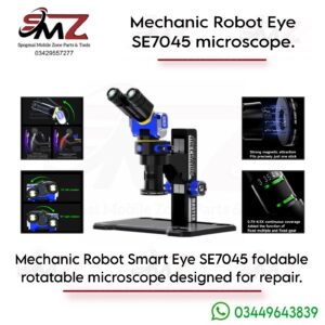 MECHANIC SE7045 (Robot Smart Eye) high-precision stereo microscope.