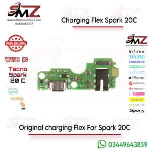 Tecno Spark 20C charging flex