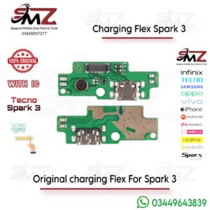 Tecno Spark 3 charging flex.