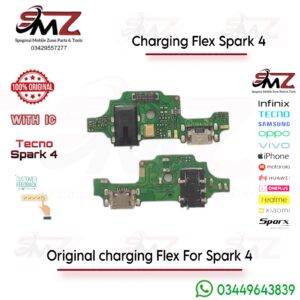 Tecno Spark 4 charging flex