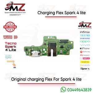 Tecno Spark 4 Lite charging flex