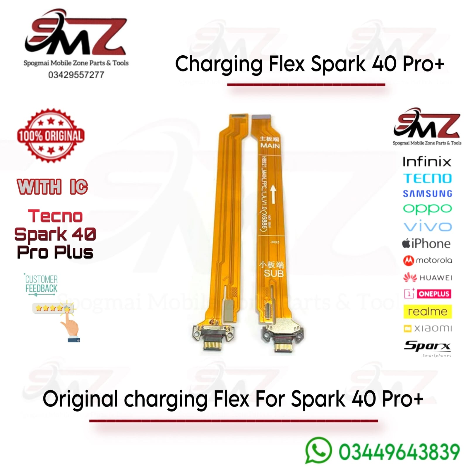 Tecno Spark 40 Pro Plus charging flex
