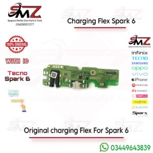Tecno Spark 6 charging flex