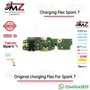 Tecno Spark 7 charging flex