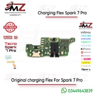 Tecno Spark 7 Pro charging flex
