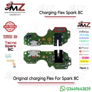 Tecno Spark 8C charging flex