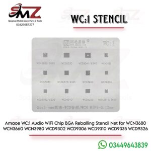 Amaoe WC1 Audio & WiFi Chip BGA Reballing Stencil