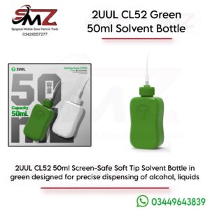2UUL CL52 GREEN 50ml Soft Tip Solvent Dispensing Bottle
