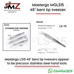 Mastergo MGLS15 extended curved precision tweezer