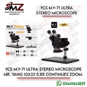 YCS Mr. Yang MY 71 Ultra is a premium trinocular stereo microscope