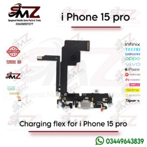 iPhone 15 Pro charging port flex cable with IC