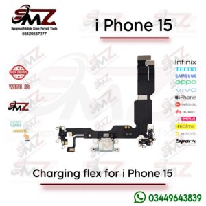 iPhone 15 charging port flex cable with IC