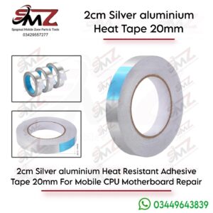 2CM Silver Heat Resistant Aluminum Foil Adhesive Tape.