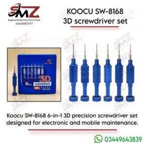 Koocu SW8168 6-in-1 3D Precision Screwdriver Set