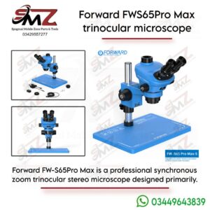 SOPTOP + FORWARD FWS65 Pro Max professional-grade  Trinocular Stereo Microscope