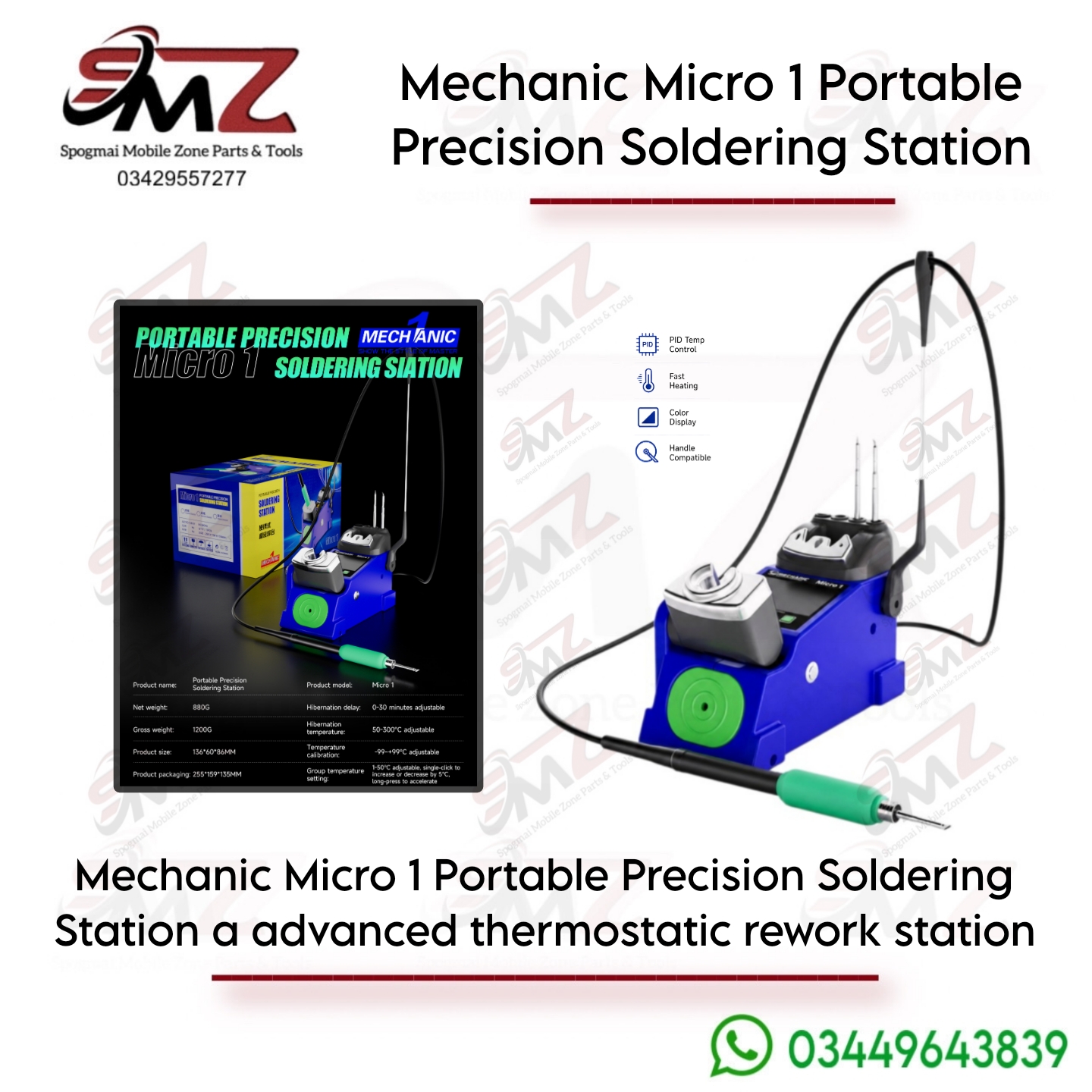 Mechanic Micro1 portable digital precision soldering station