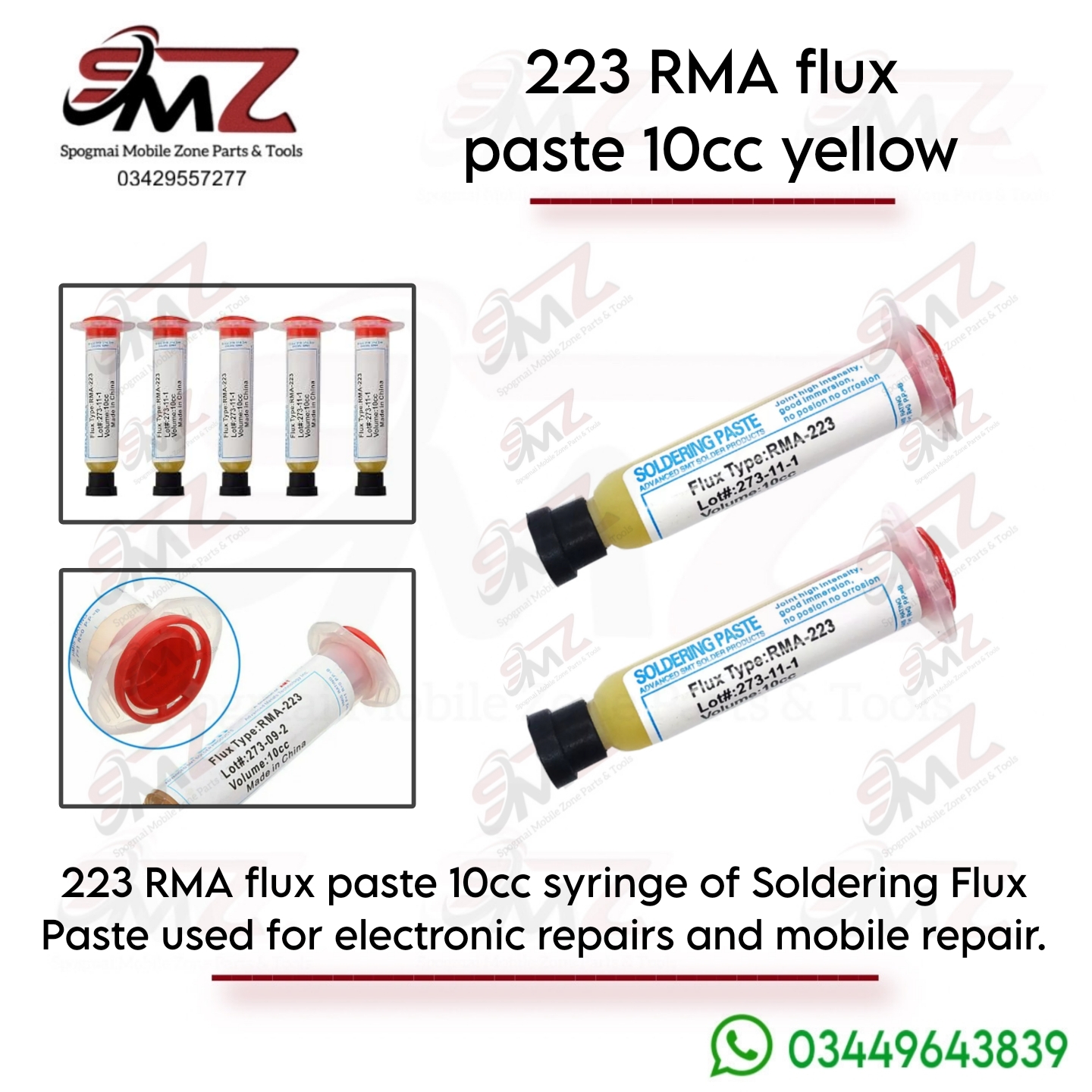 223 RMA Soldering Flux Paste (10cc)
