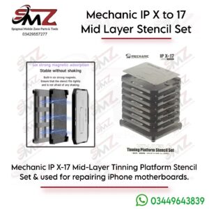 Mechanic IP X TO 17 Mid-Layer Tinning Platform Stencil Set.