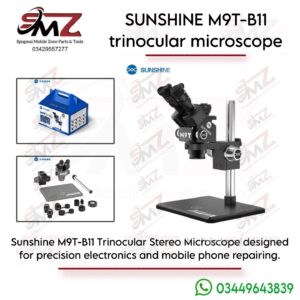 Sunshine M9T-B11 BLACK Trinocular Stereo Microscope